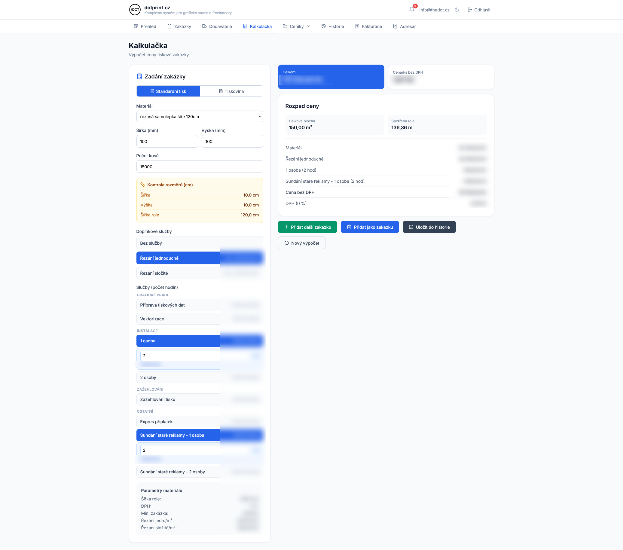 dotprint.cz | Online system pro grafická studia a freelancery