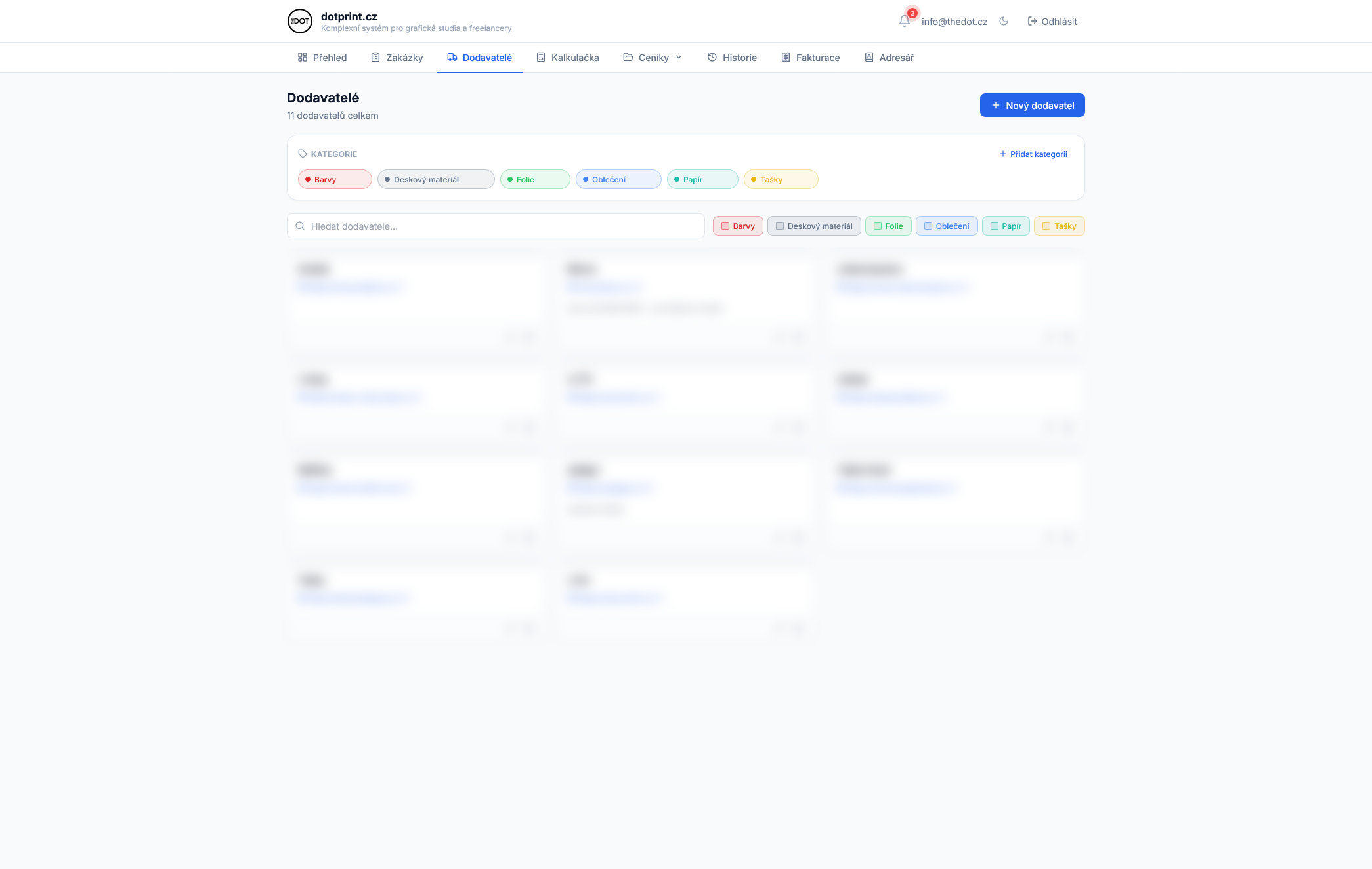 dotprint.cz | Online system pro grafická studia a freelancery