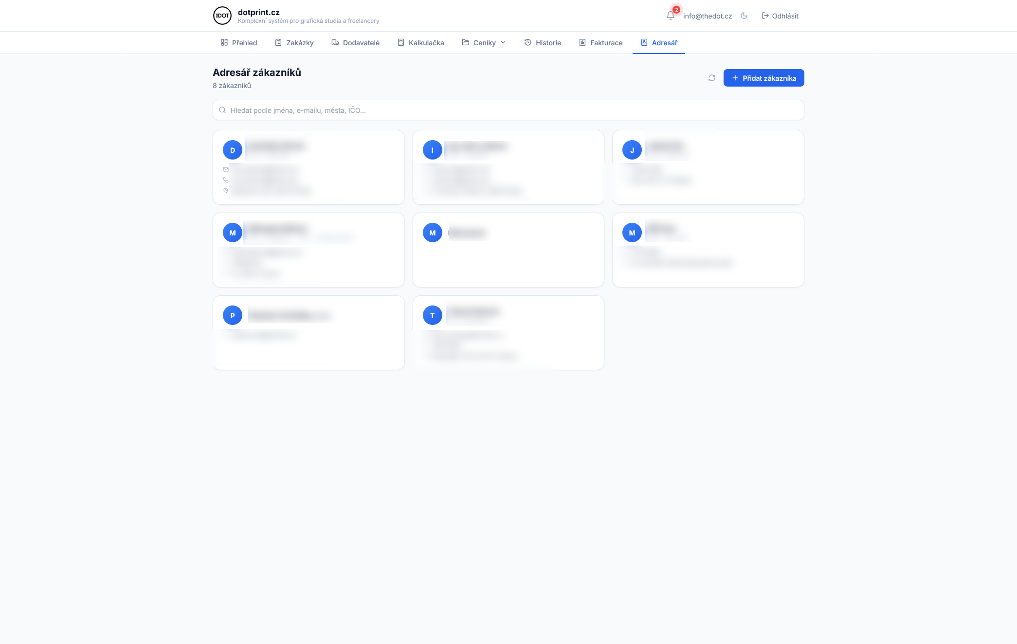 dotprint.cz | Online system pro grafická studia a freelancery