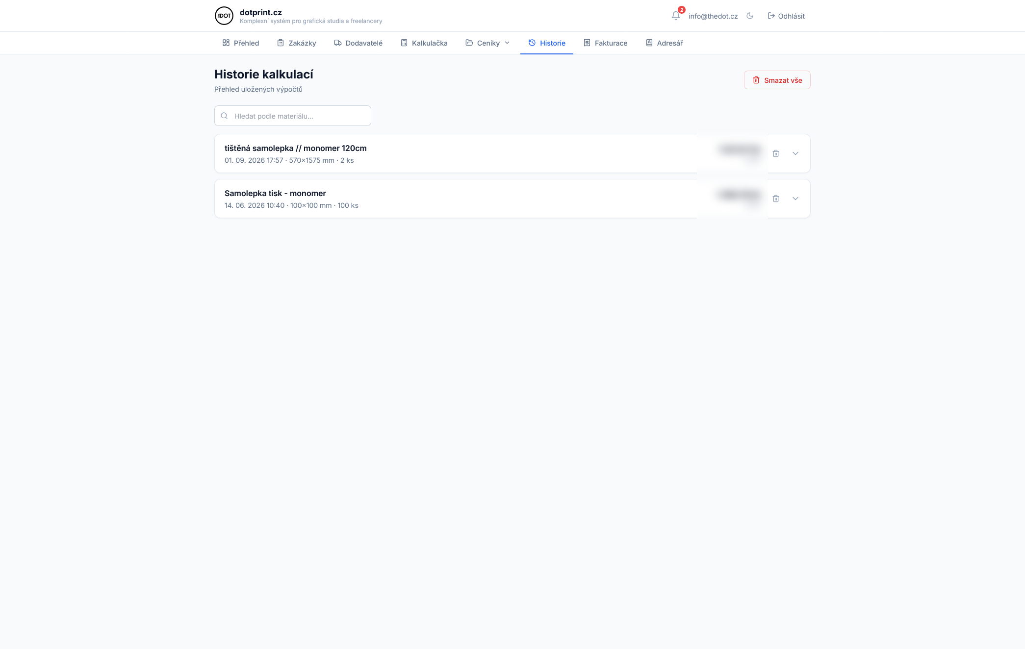 dotprint.cz | Online system pro grafická studia a freelancery