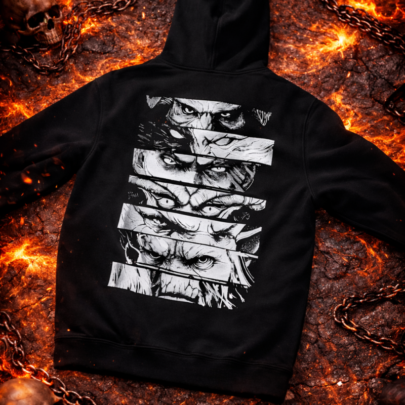 c60f0b15-5943-4da1-b5c5-b0873f87eac4 Manga Eyes Hoodie – Black / Hell Edition