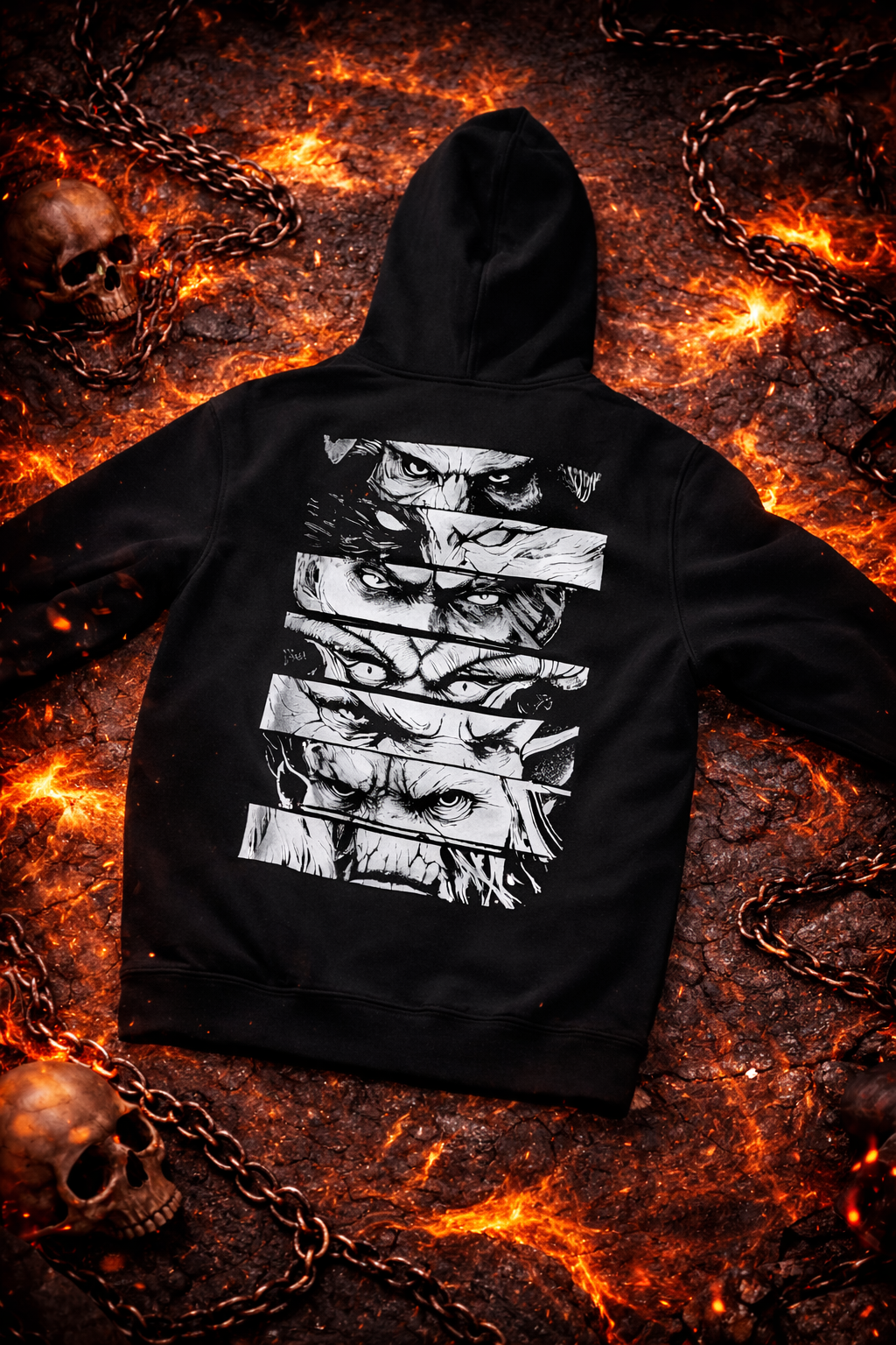 c60f0b15-5943-4da1-b5c5-b0873f87eac4 Manga Eyes Hoodie – Black / Hell Edition
