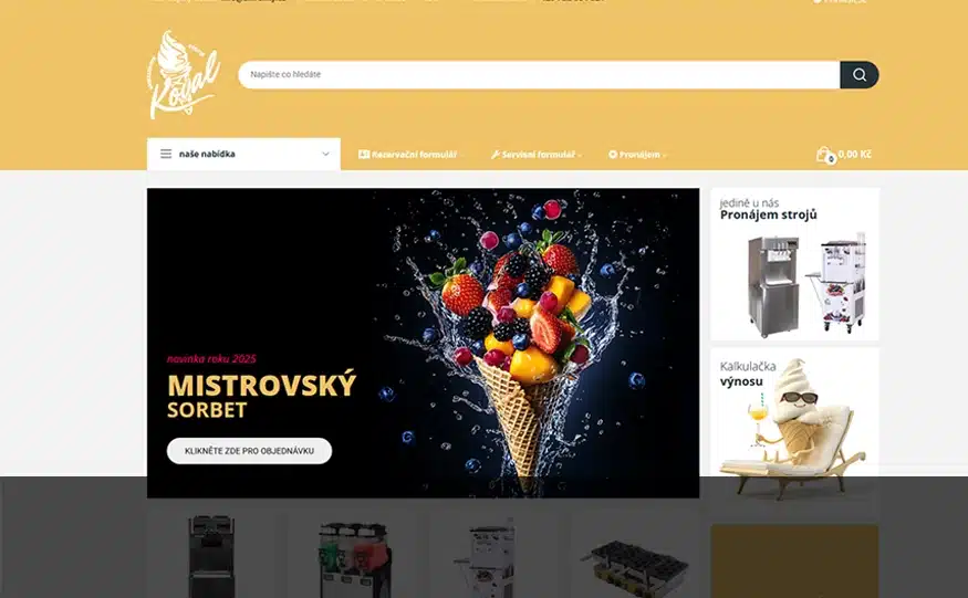 Nový e-shop pro zmrzliny.cz